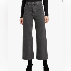 New Pistola Women's Gray Wide-Leg Jeans “Penny” High Rise